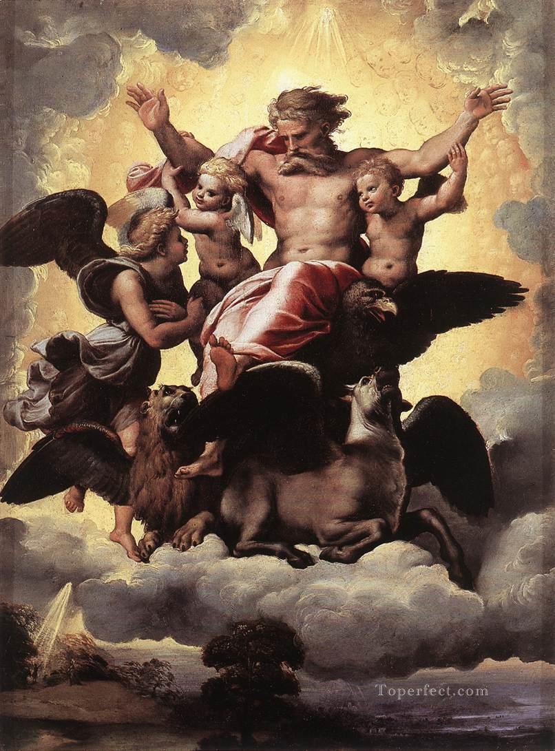 The Vision of Ezekiel Renaissance master Raphael Oil Paintings